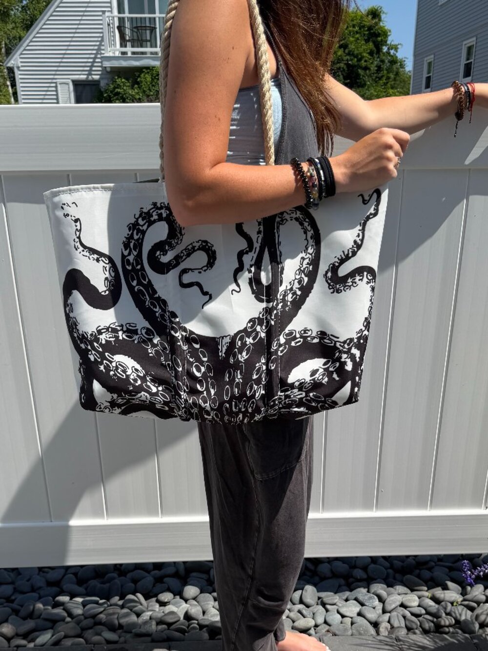 NWT Maine Seabags Octopus Large Tote with Clasp - Limited Qty Bestseller!